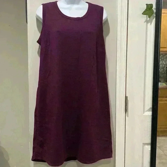 32 Degrees Cool Women’s Sleeveless Purple Shift Dress Size Large - Picture 1 of 7